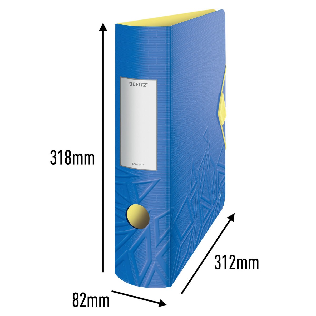 11160032 Registrator A4 široki samostojeći 180° Active Urban Chic Leitz plavi