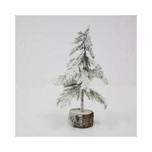 BOR11 Bor na drvenom postolju h21 cm zasniježen