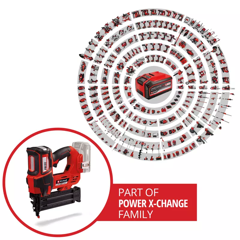 Fixetto18/50 EINHELL aku pištolj za čavle FIXETTO 18/50 N PXC 18V bez baterije