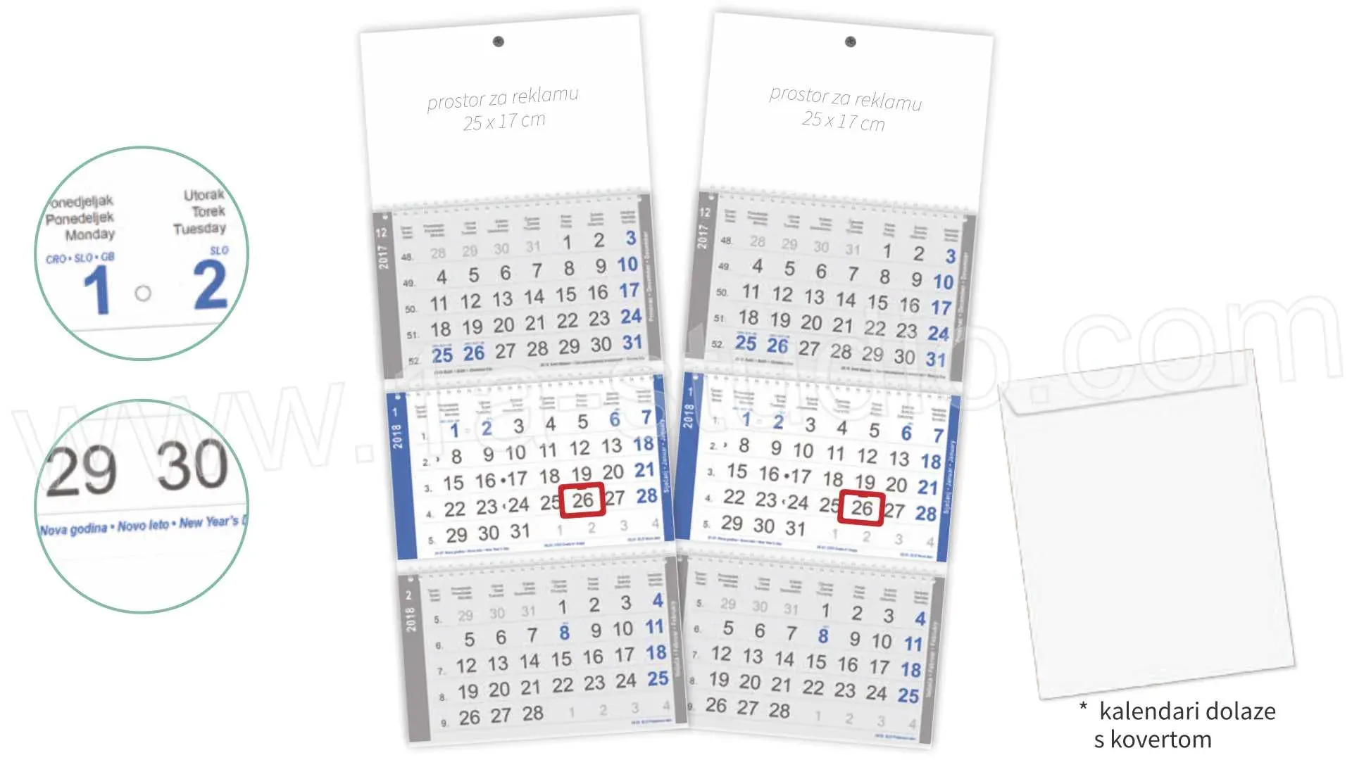 90030006-EC Kalendar 2025 5-djelni