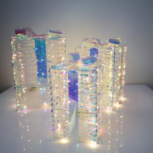 LMP6 LED lampice 3kom pokloni 30/40/50L h28/33/40cm 3AA iris traka WW