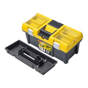 Plasticna kutija za alat PATROL Toolbox Stuff 20 SEMI PROFI CARBO žuta